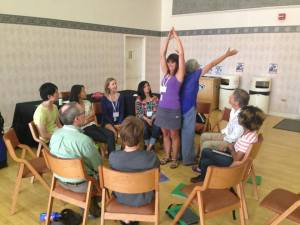 My home-base group includes people from the UK, Mexico, Japan, and multiples US states. Photo by International Democratic Education Conference 2013.