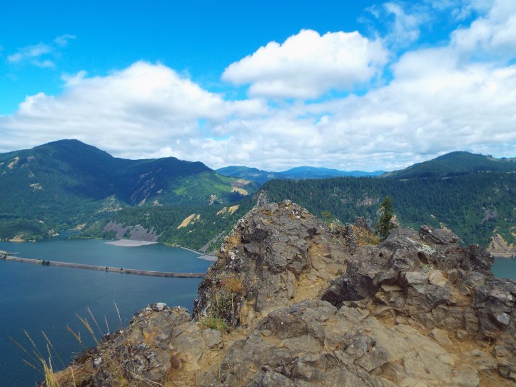 Communing with the One at the peak of Mitchell Point near Hood River, Oregon. Photo by Tim Graves
