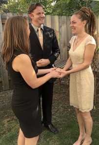 My daughter-in-law and daughter exchange vows. Photo by Tim Graves. Creative Commons License BY-NC-ND 3.0 https://creativecommons.org/licenses/by-nc-nd/3.0/us/